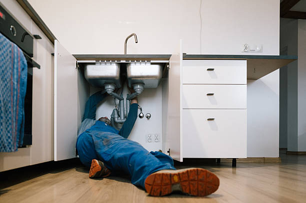 Professional Drain Cleaning technician working in Denton, NC